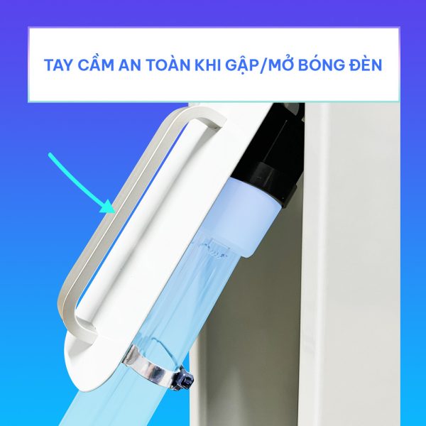 Đèn UVC khử trùng phòng di động Dr.Air UV-60W 4 tay cam uv 60w