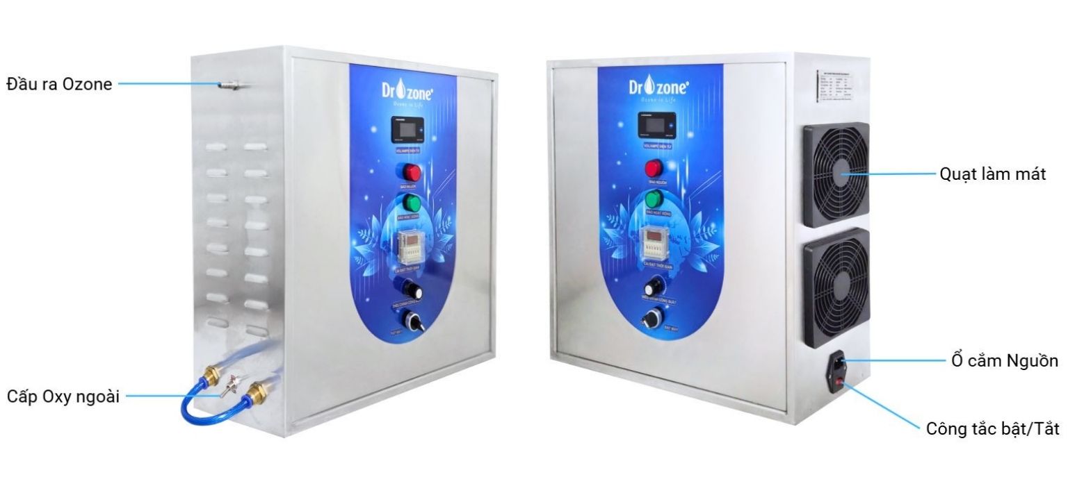 Dr.Ozone D10S – thiết bị tạo ozone cho nhiều nhu cầu xử lý