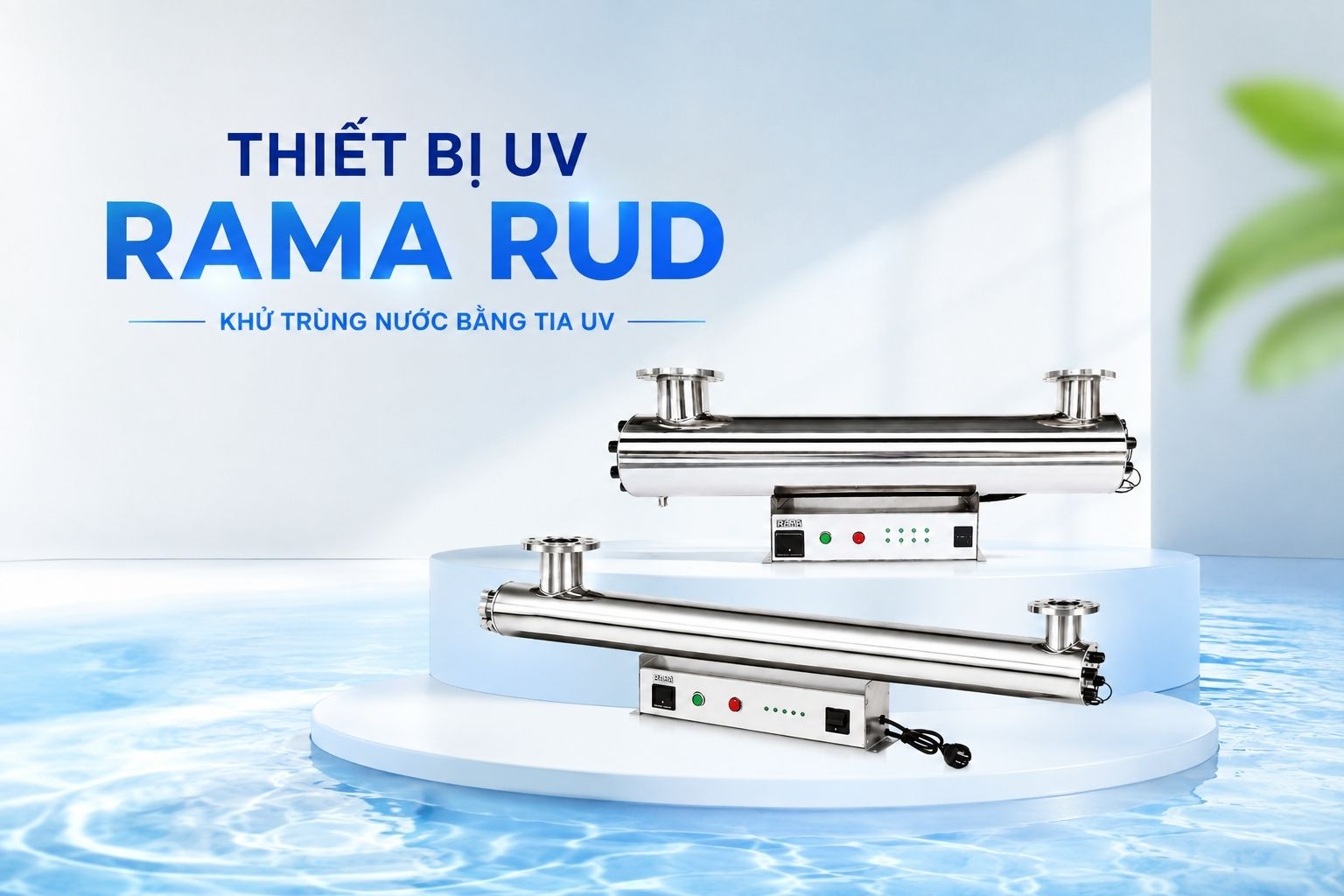 Thiết bị UV xử lý nước RUD-3B150W – Giải pháp khử trùng nước sinh hoạt công suất lớn