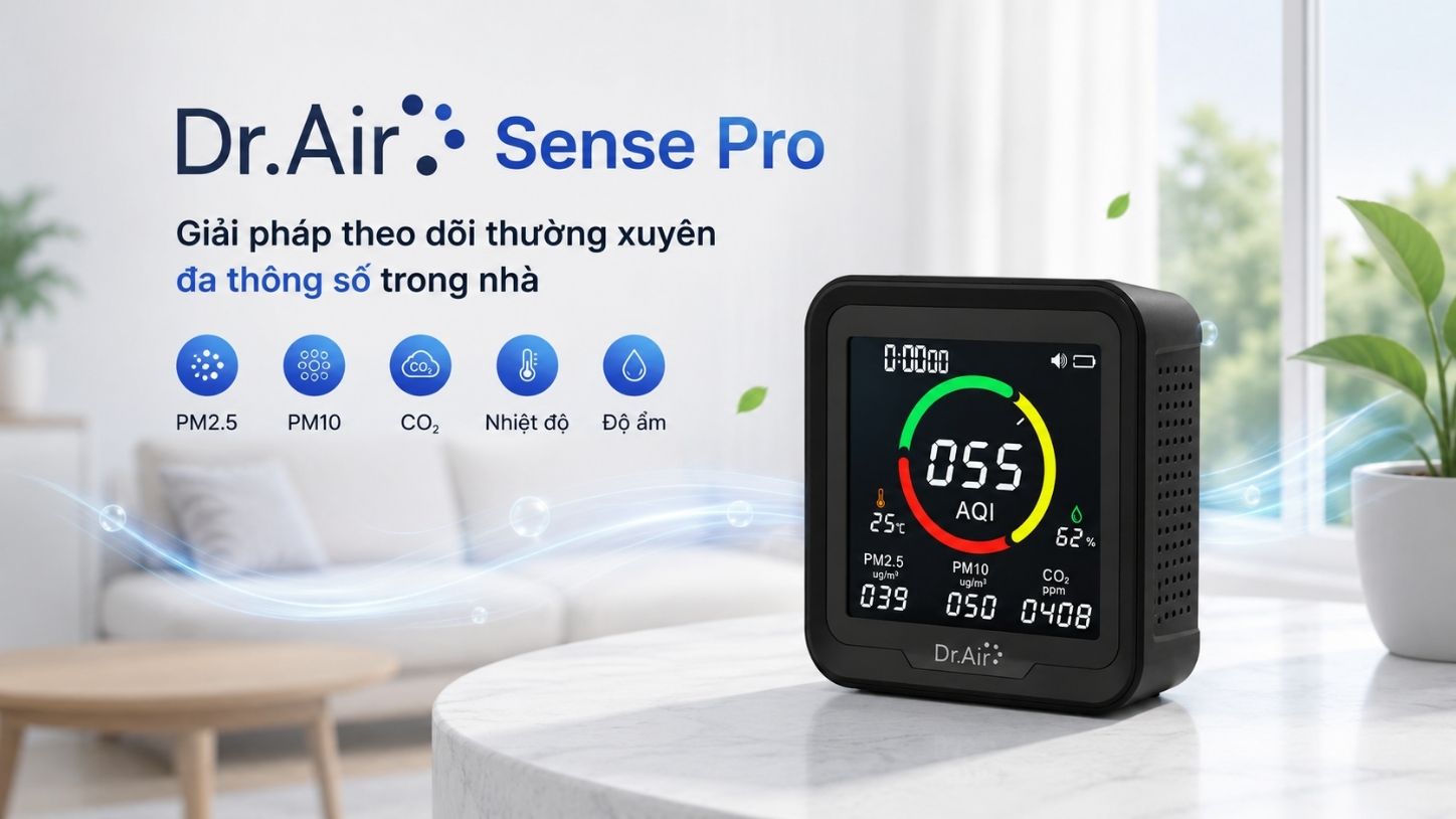 Dr.Air Sense Pro – Thiết bị đo đa chỉ số cho nhu cầu theo dõi toàn diện
