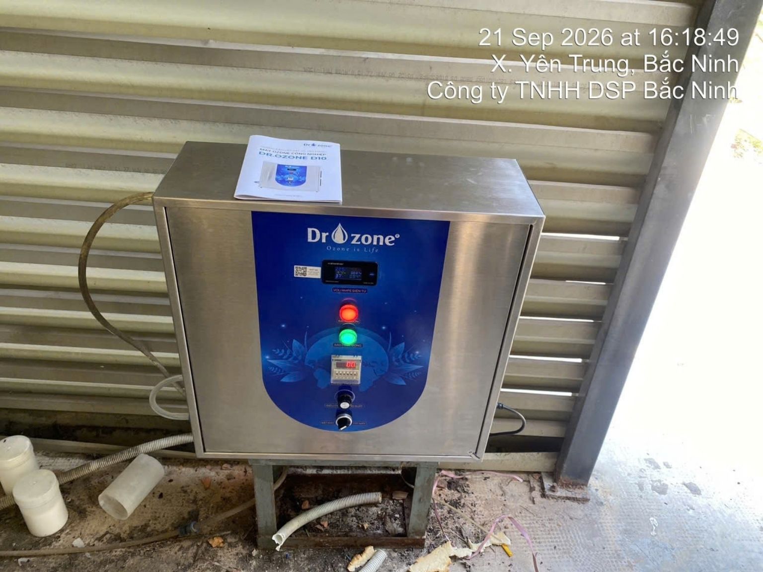 Dự án máy ozone công nghiệp Dr.Ozone D10S được triển khai tại công ty LY iTech